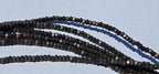 SALE - 1 Full Strand - Small size 3 mm brass tone plated cube metal beads - BD418