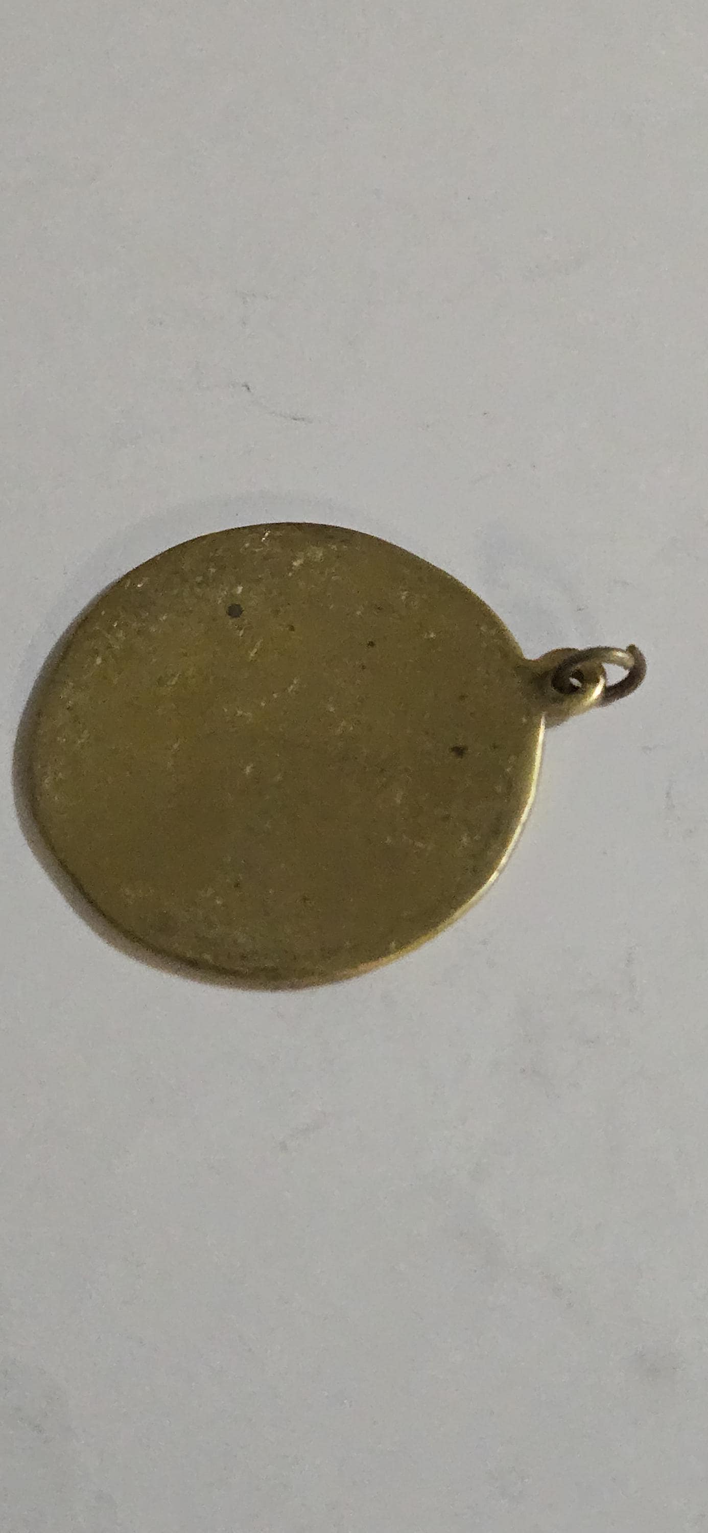 Tibetan brass om and golden fish symbol antiqued finish ashtamangala auspicious symbol Om pendant - CP011B