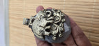 OOAK large freeform Tibetan pendant agate gemstone elephant pendant with deer reversible design unique nepal pendants - 1 pc - PM275A