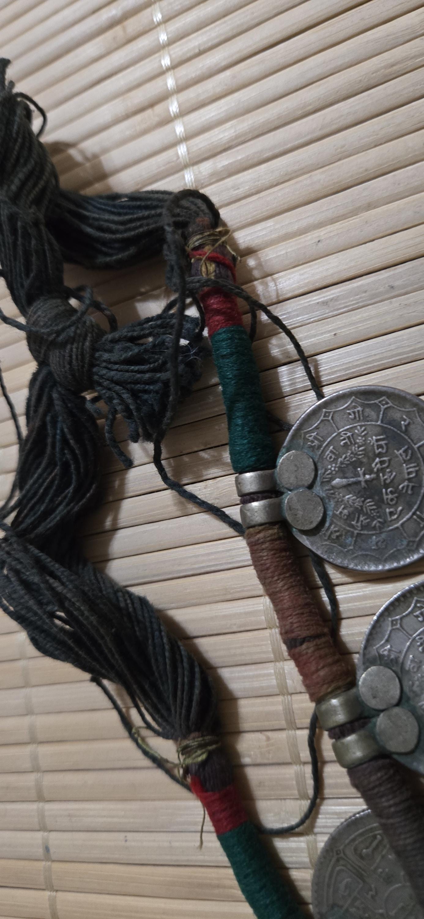 Vintage Nepalese Coin Necklace | 1970s 1 Rupee Coins neck| Ethnic Tribal Jewelry | Collectible Statement Piece | Nepal Necklace – STR003B
