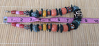 Vintage tibetan nepal mixed tribal beads short strand 16 inches STR004A