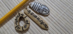 Set of 3 Tibetan buddhist carved cattle bone prayer mantra Om Mani Padme Hum buddha face Pendants spiritual amulet charms PB051D