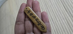 Set of 3 Tibetan buddhist carved cattle bone prayer mantra Om Mani Padme Hum buddha face Pendants spiritual amulet charms PB051D