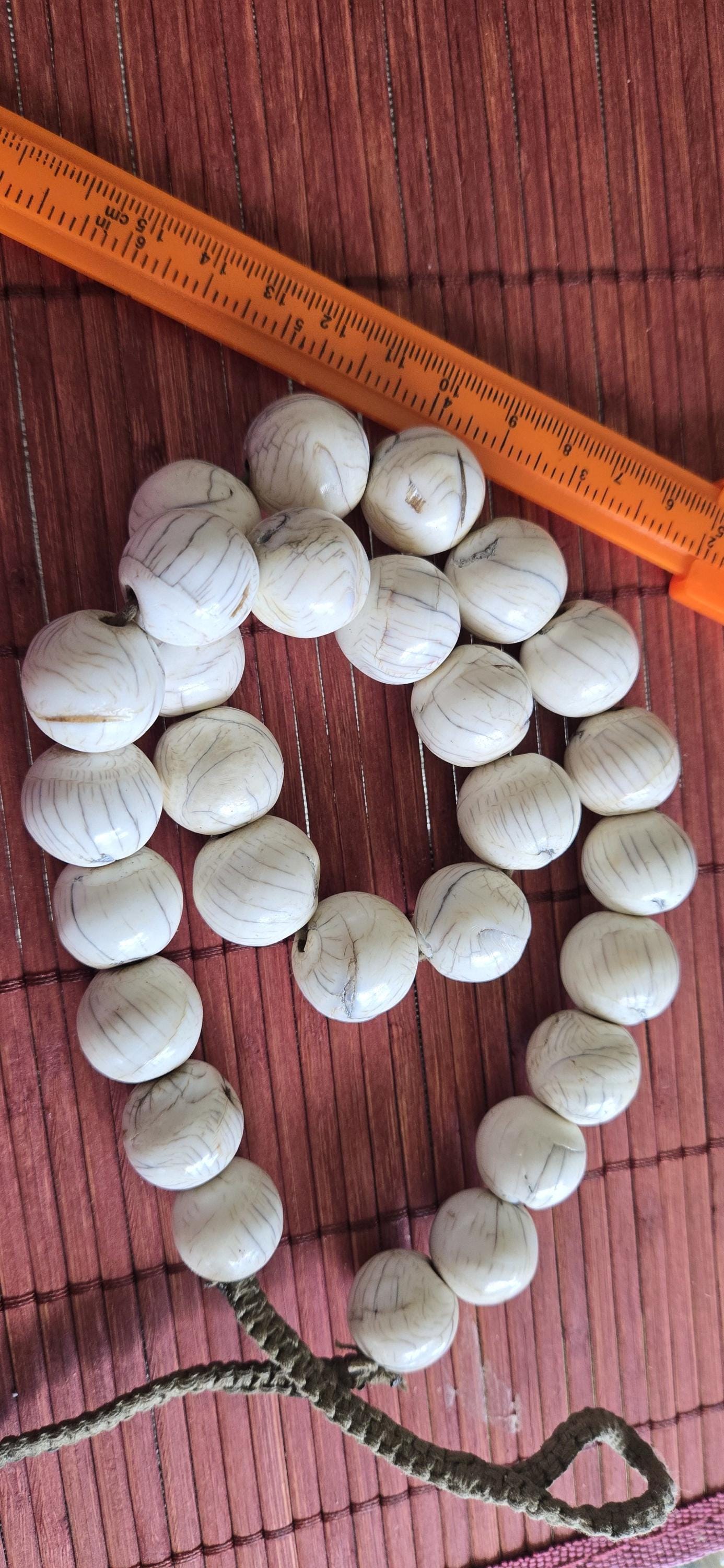 1 strand 27 -28 beads Nepal old conch shell beads tibetan naga beads full strand rustic beads round oval shape tribal shell beads STR002B