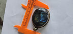 1 Pendant Tibetan Nepal flashy Labradorite gemstone pendant with flower carving on other side PM599K - RL003A