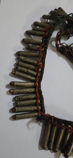 Vintage old ethnic nepal tribal brass bullet pendants necklace one of a kind - Selling As Is - STR003A