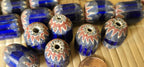 4 beads - Vintage large big size old glass beads from Nepal - BD944C