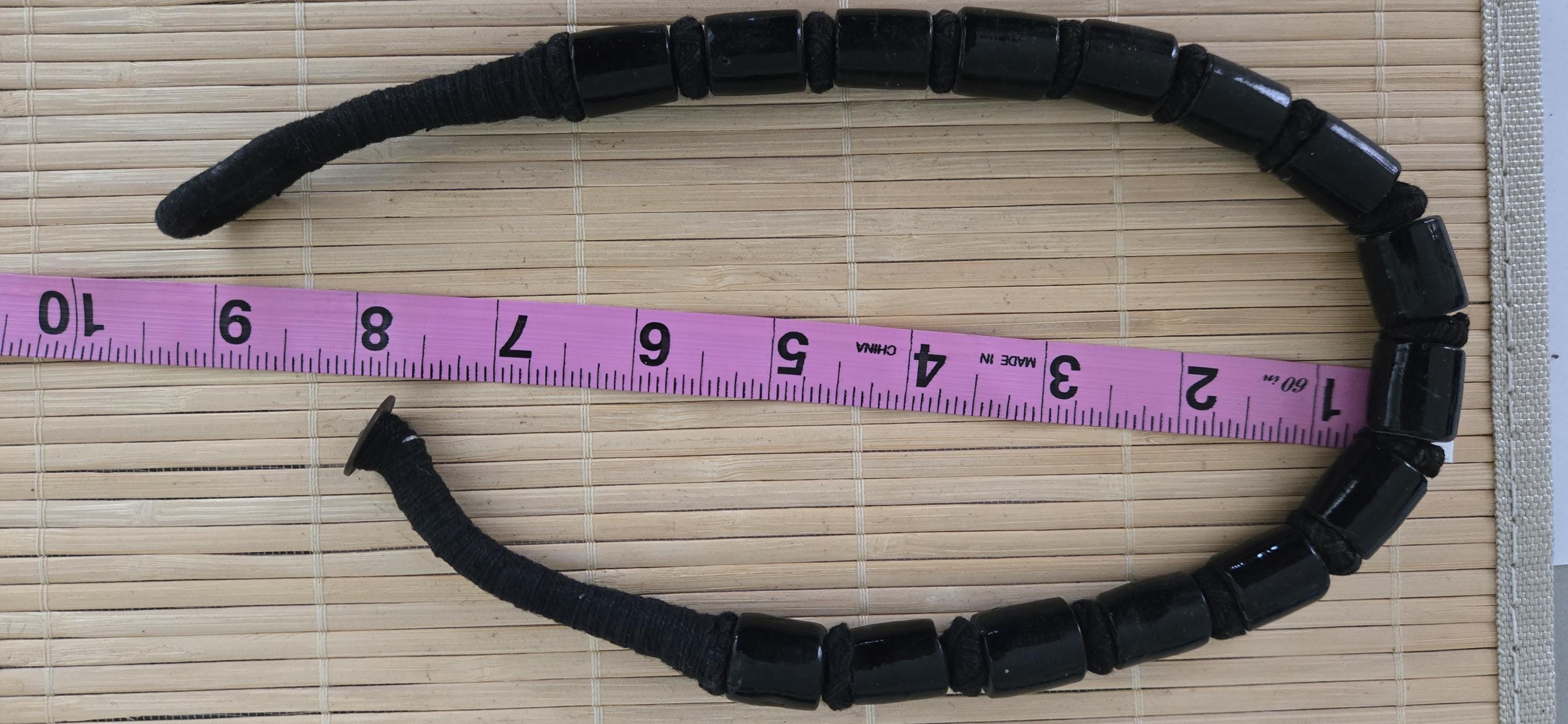 Vintage Nepal Ethnic Glass Bead Necklace with 1957 Coin Clasp c – Tribal Boho Jewelry STR005C