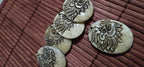 Rustic Tibetan carved Dragon Head cattle Bone Pendant – Jewelryt Making supply, keyring Charm, Bag Charm decor PB055B