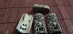 Fierce Powerful Tibetan Mahakala Deity Bone Pendant – Protector Amulet, Keyring Charm, Jewelry Supply – 1 pendant- PB054B