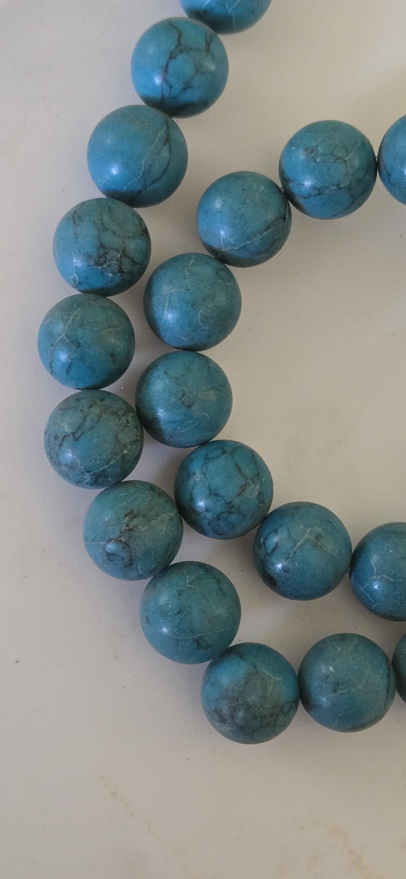 10 Tibetan turquoise beads Himalayan gemstone Beads – 11–12.5mm Round Shape Gemstone Beads – GM187B