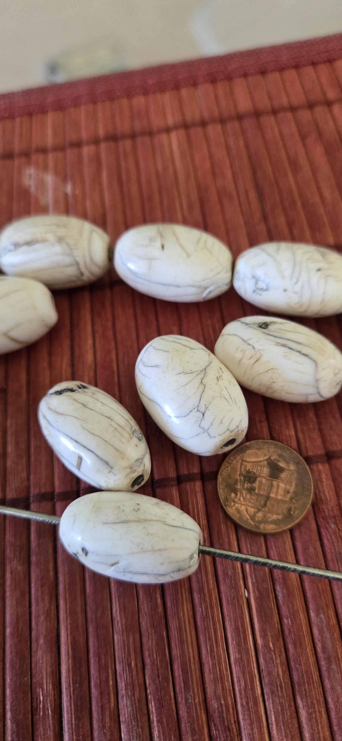 1 Bead - Thick Ethnic tibetan old vintage naga conch shell large focal bead from Nepal - CH046G