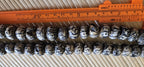 2 Beads-Large size 18 -20 mm Tibetan Om carved old vintage conch chank shell beads Nepal - CH045G
