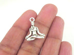 8 charms - Light weight Seated meditation yoga padmasana posture charms - CM086
