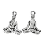 8 charms - Light weight Seated meditation yoga padmasana posture charms - CM086