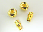 1 SET - 3 hole Guru Bead gold color plated metal bead - mala making supply - GB001
