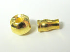 1 SET - 3 hole Guru Bead gold color plated metal bead - mala making supply - GB001