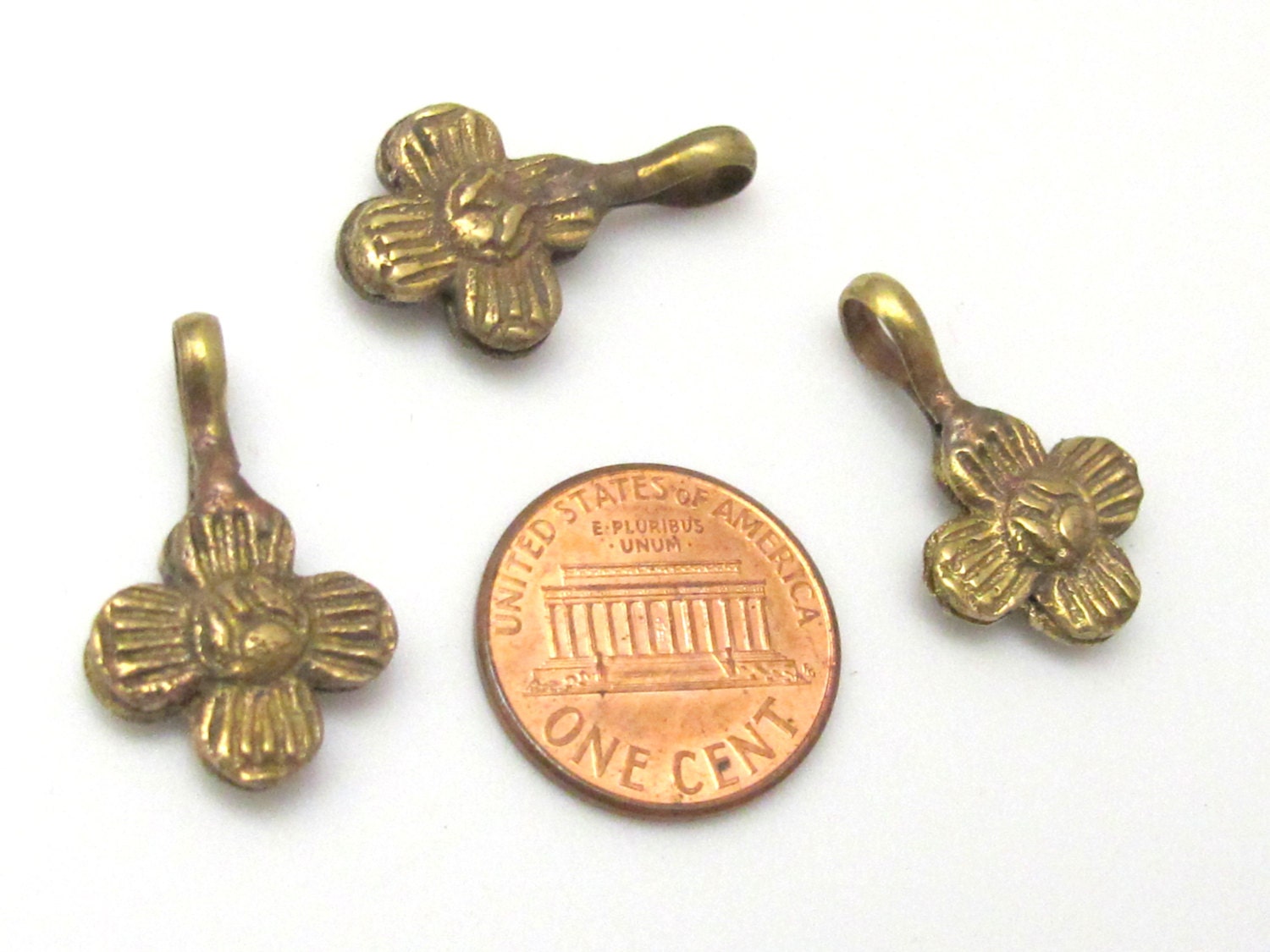 1 counter - Flower design Brass mala counter - GB002C