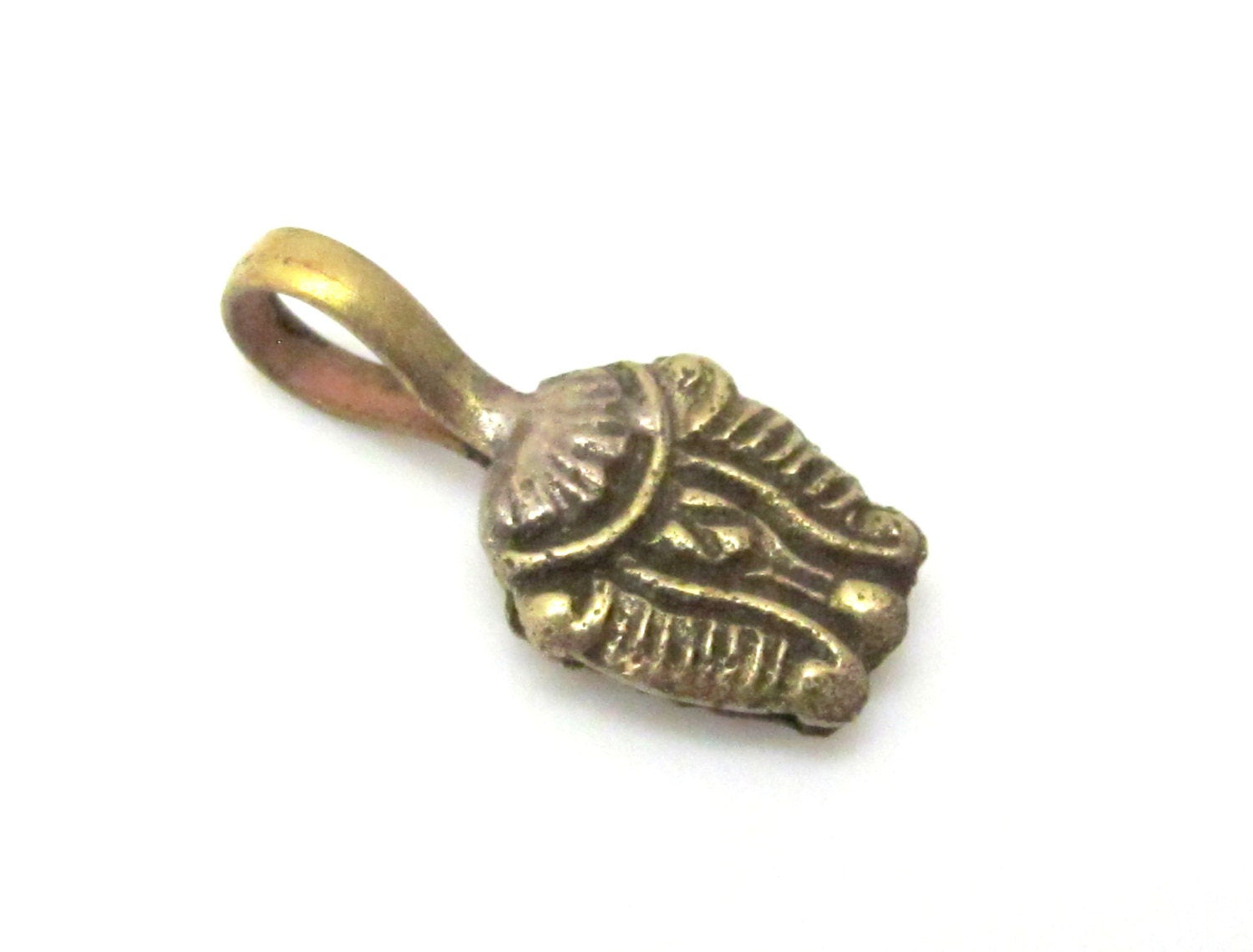 Tibetan lotus flower symbol Tibetan Brass mala counter - GB003A