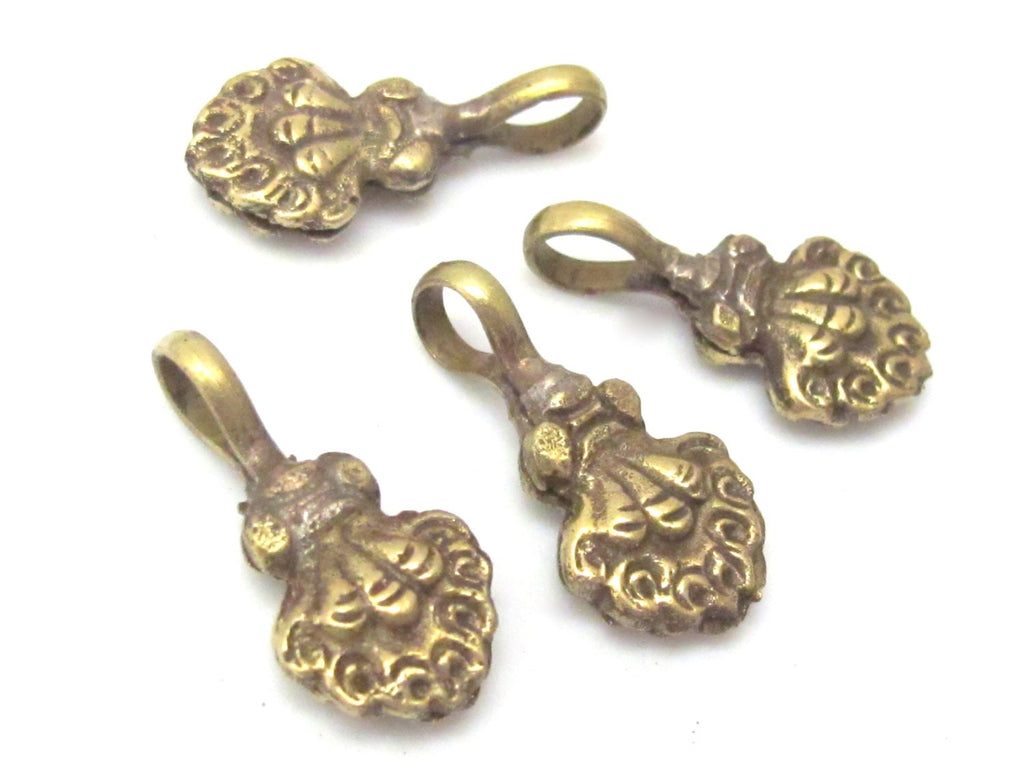 1 counter - Tibetan brass dorje floral design mala counter - GB003C