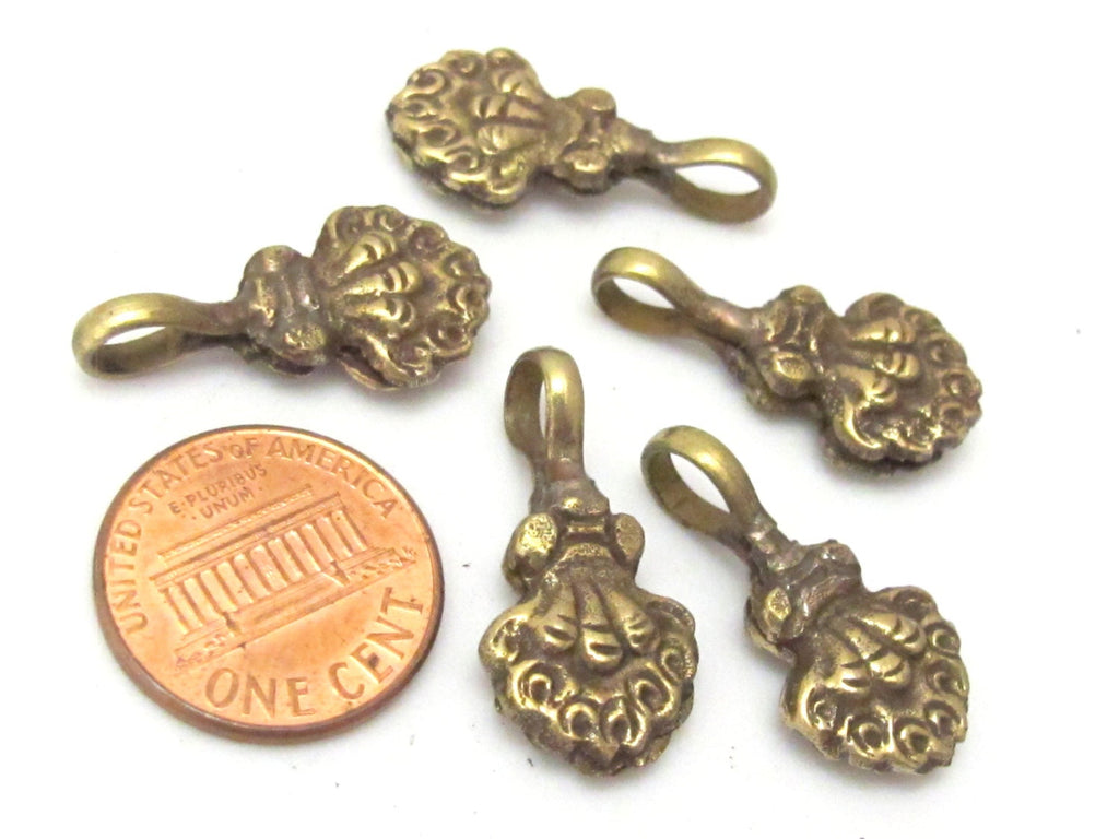 1 counter - Tibetan brass dorje floral design mala counter - GB003C