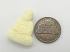 1 BEAD - Light weight Seated meditation yoga posture Buddha resin focal pendant bead - BD638