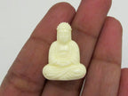 1 BEAD - Light weight Seated meditation yoga posture Buddha resin focal pendant bead - BD638