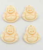 5 pieces - Light weight Happy Buddha charm pendant resin beads - BD639A