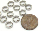 10 Beads - Stainless steel donut beads 8 mm wide - BD640