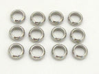 10 Beads - Stainless steel donut beads 8 mm wide - BD640