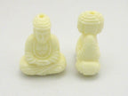 1 BEAD - Light weight Seated meditation yoga posture Buddha resin focal pendant bead - BD638