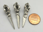 1 pendant - Tibetan silver plated Phurba dagger pendant from Nepal - CP063