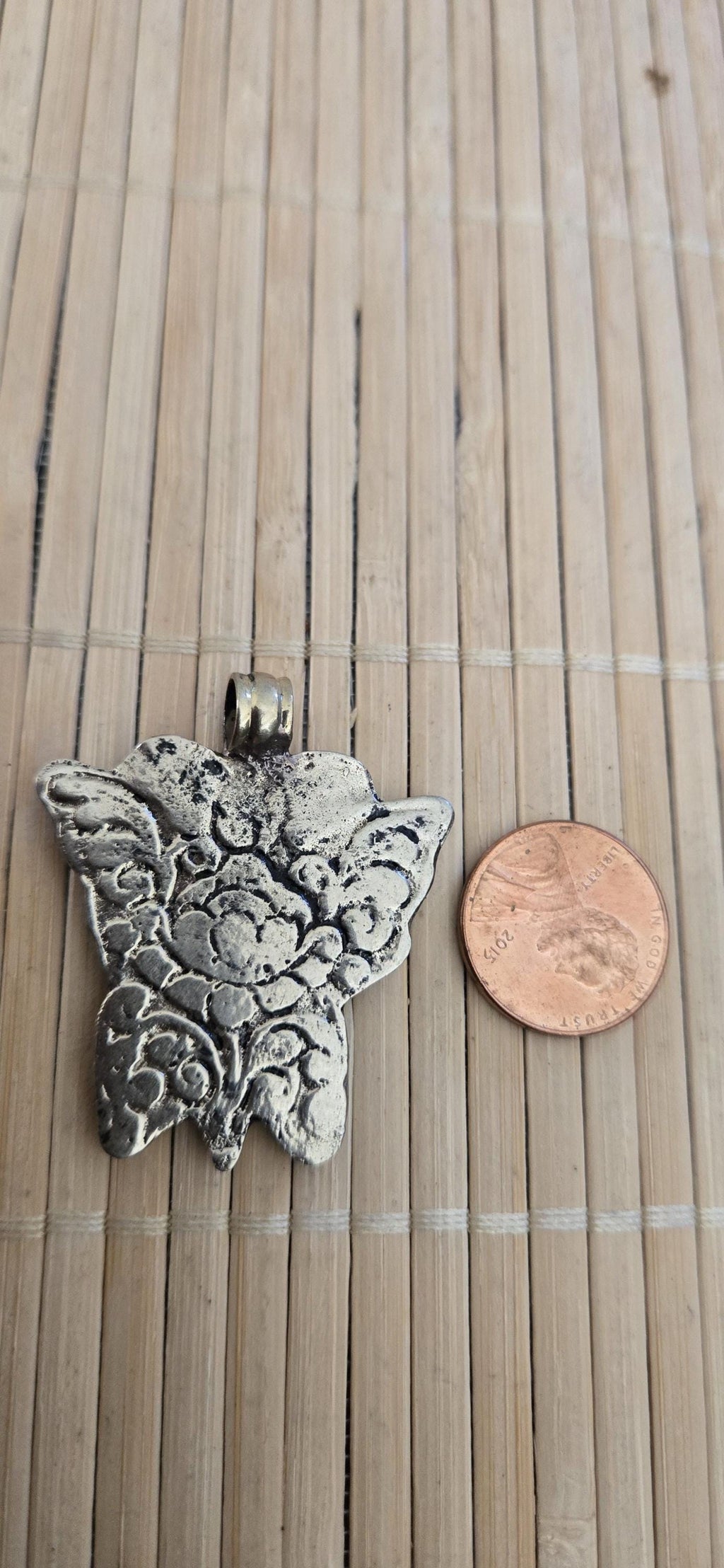 Tibetan silver color plated Butterfly Pendant antiqued finish| in Nepal | Nature-Inspired Jewelry | Gift Butterfly lovers PM003C