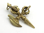 1 Pendant - Small size Ethnic Phurba Vajra dagger pendant from Nepal - CP065