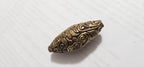 1 Bead - Tibetan brass bead floral bird repousse carved bead ethnic tibetan Nepal bead -PM438C2