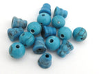 5 sets - Guru Bead set - Small size 3 hole turquoise Guru column Bead set - 7-8 mm size - GB005