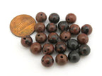 10 BEADS - Mahagony Obsidian gemstone beads 8 mm size - GB006B