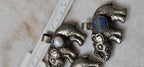 Set of 3 Elephant Pendants – Lapis, Pearl & Resin Inlay | Tibetan Repousse Design | Elephant Lovers Charm Pendants – PM346M