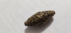 1 Bead - Tibetan brass bead floral bird repousse carved bead ethnic tibetan Nepal bead -PM438C2