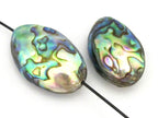 1 Bead - Large size double sided Abalone Paua Shell Beads - BD677