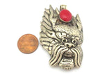 Large Tibetan mahakala protector pendant - PM313D