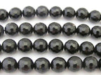 10 Beads - Faceted black onyx 10 mm size round beads - GM341