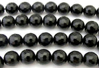 1 Full strand - Faceted black onyx 10 mm size round beads - GM341