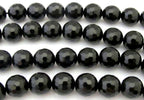 10 Beads - Faceted black onyx 10 mm size round beads - GM341