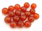 5 BEADS - Round Agate gemstone beads 10 mm size - GB020B