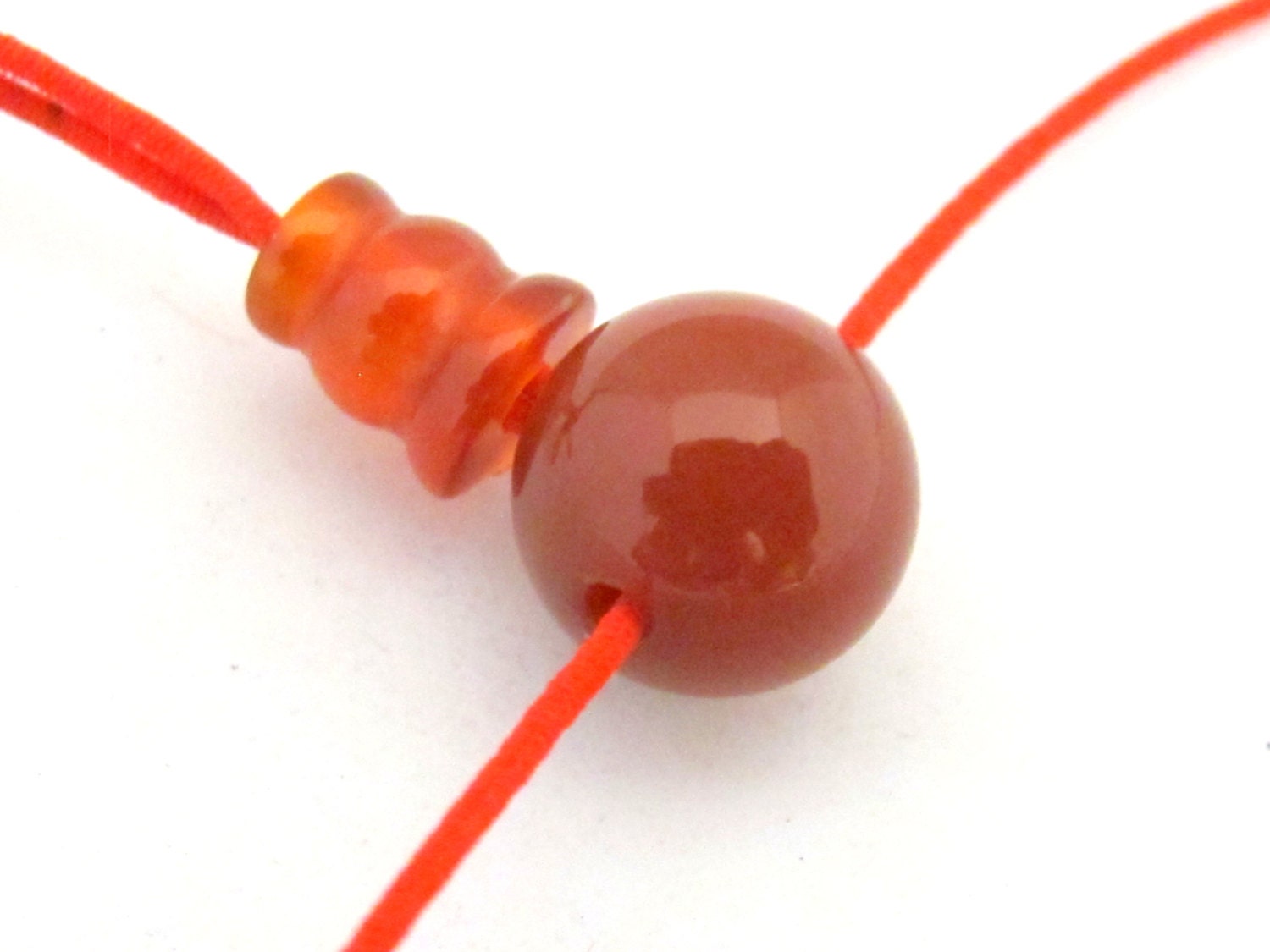 1 Guru Bead set - 3 hole agate gemstone Guru column Bead set 10 mm size - GB020A