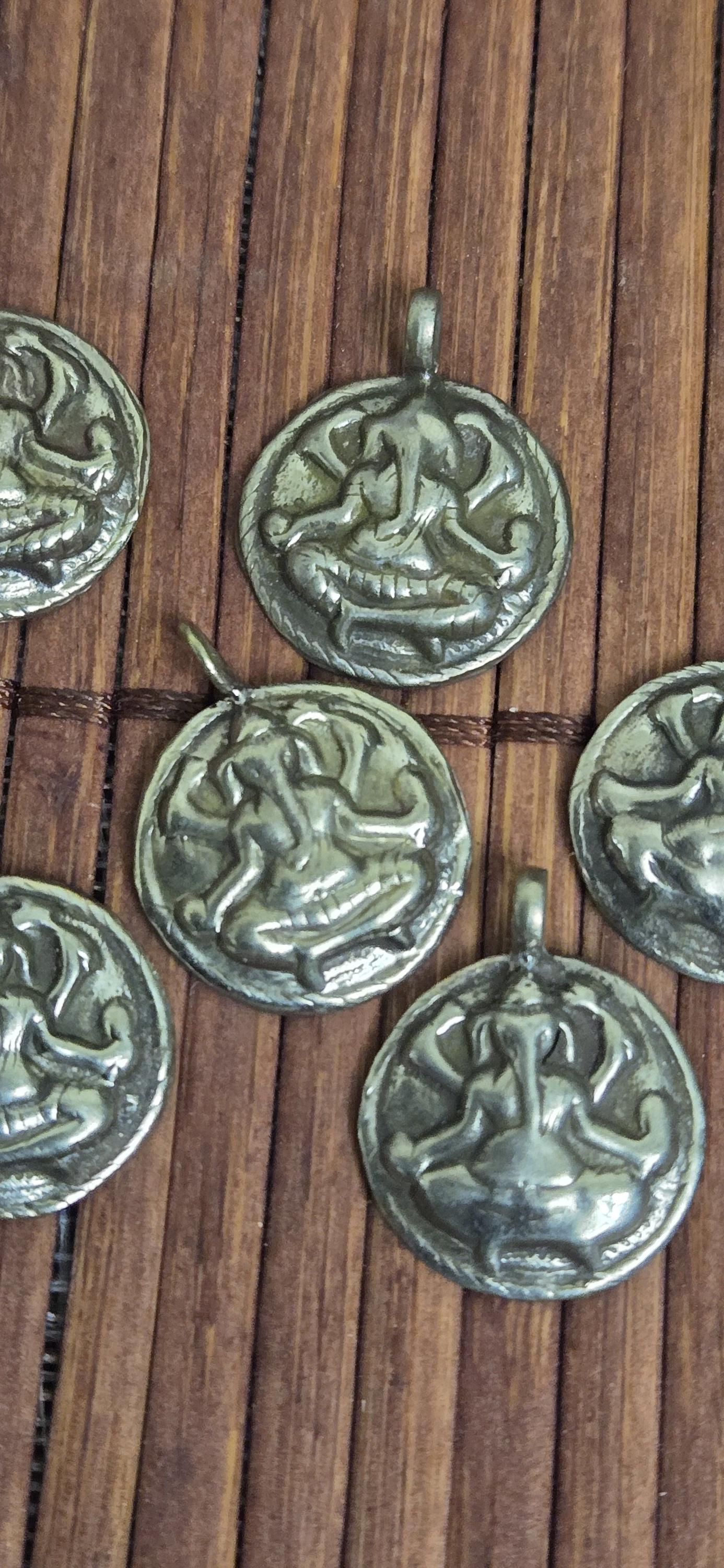 2 Pendants - Small petite Size Ganesha light weight charm pendant - CP040b