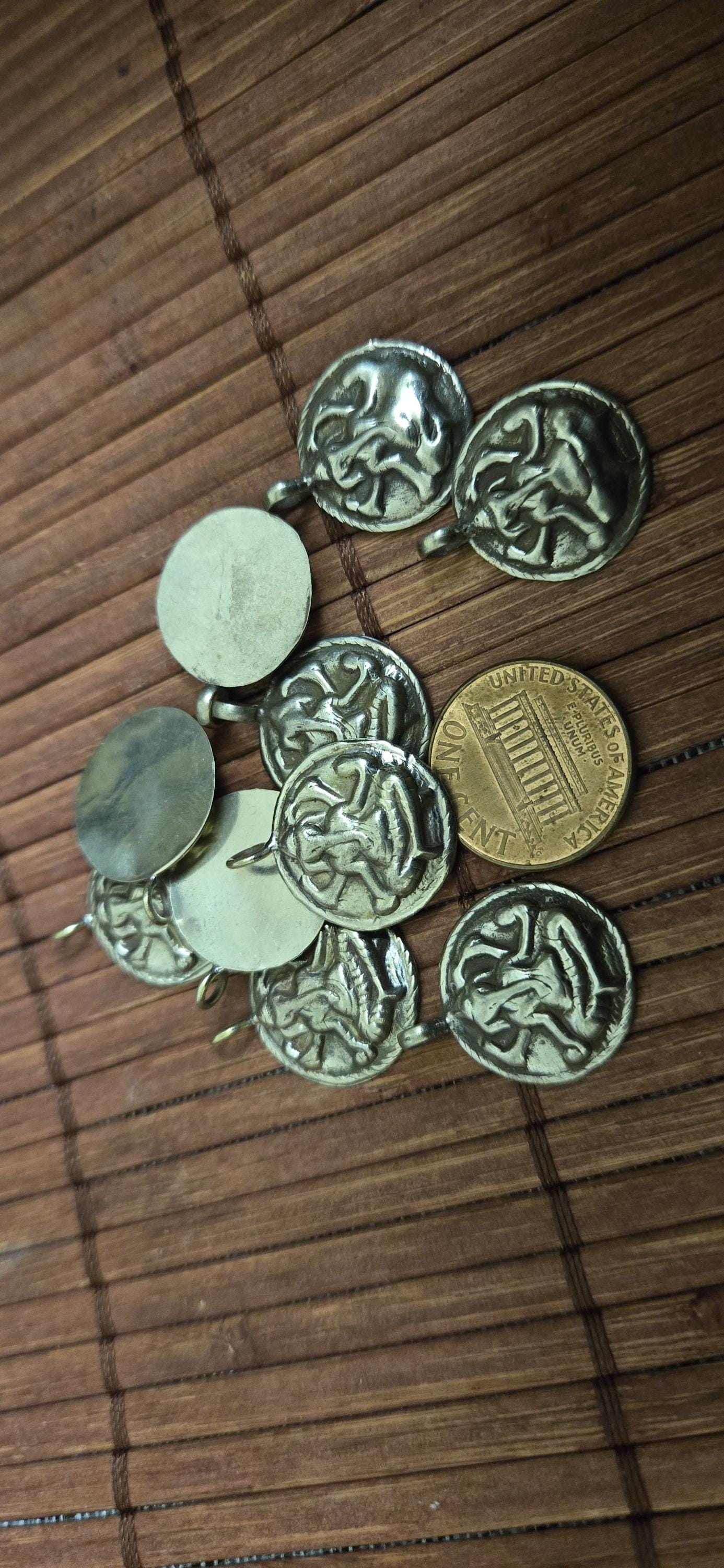 2 Pendants - Small petite Size Ganesha light weight charm pendant - CP040b