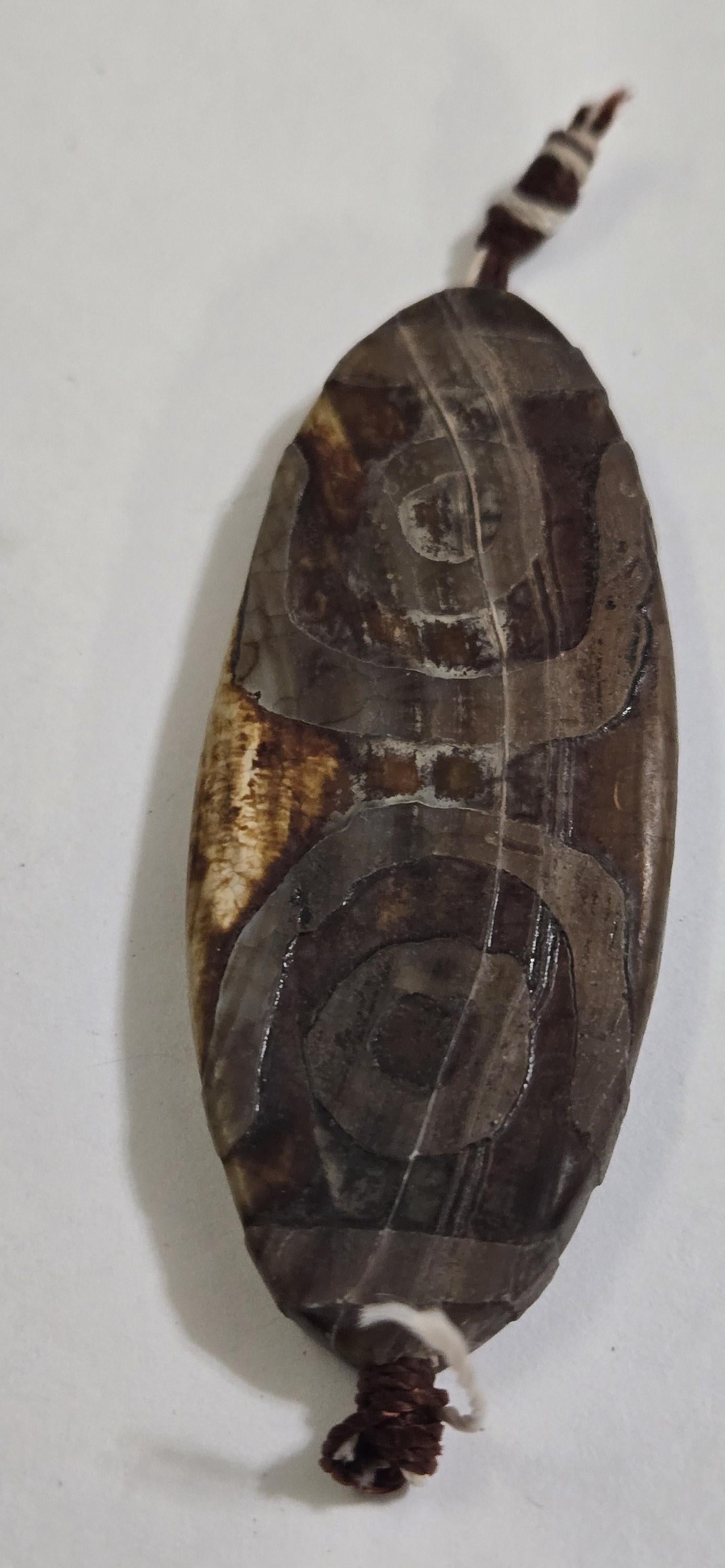 Large size etched agate bead - Tibetan agate bead - GM174