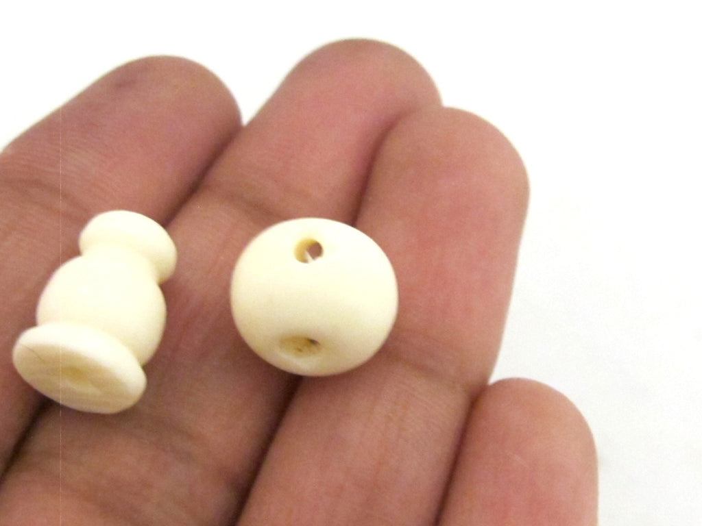 1 set - 3 hole guru Bone bead and column bead - NB133B